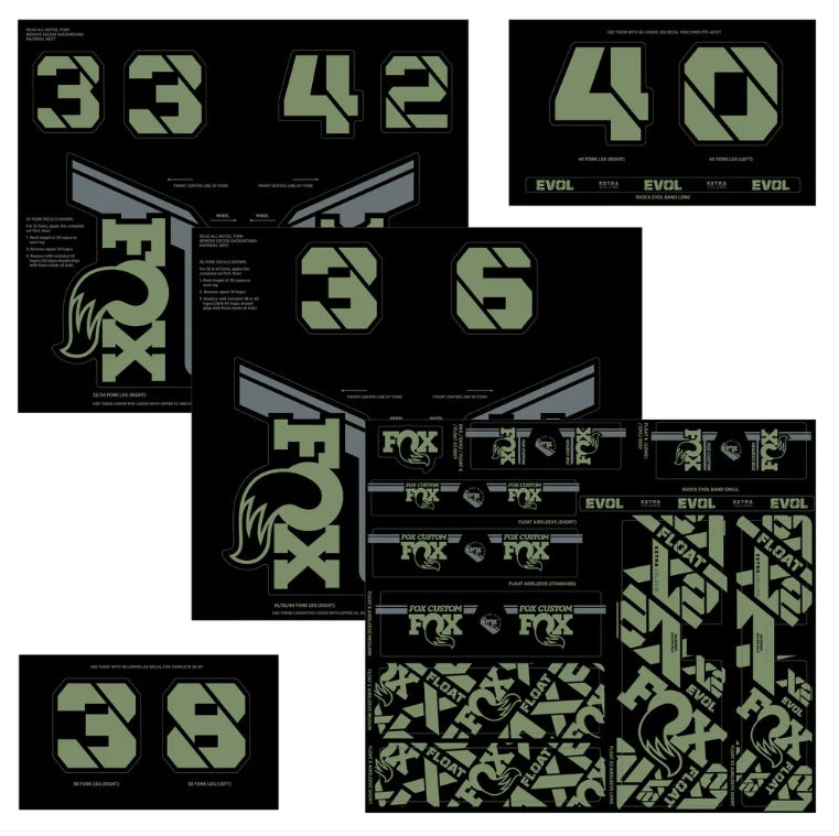 Fox Custom Decal Kit 2021