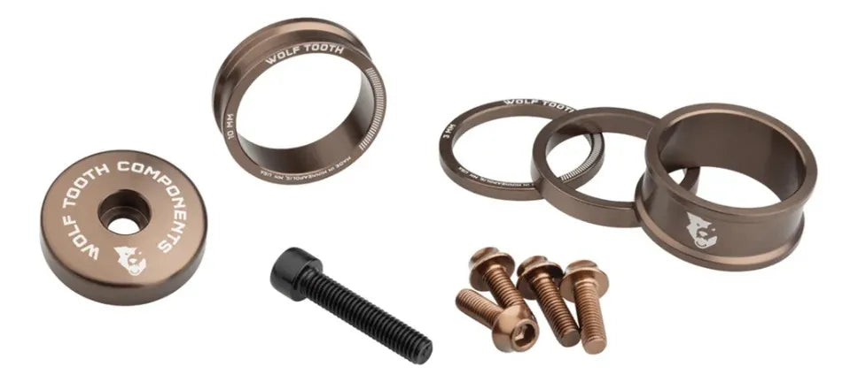 Tapa de dirección con espaciadores Wolftooth