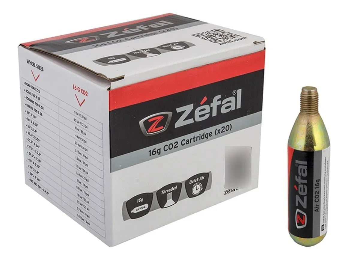 Cartuchos Zéfal Co2 16g Caja Con 20 Piezas