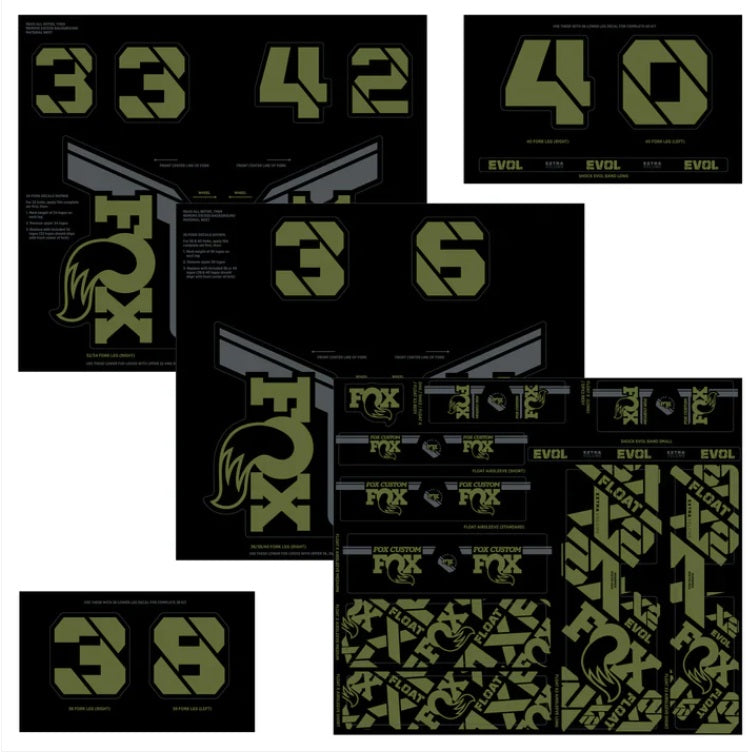 Fox Custom Decal Kit 2021