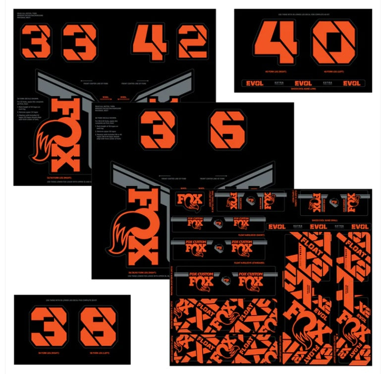 Fox Custom Decal Kit 2021