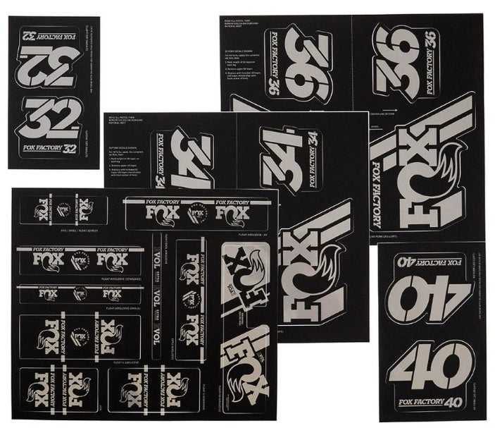 Calcomanías Fox 32, 34, 36 Y 40 Amortiguador Y Horquilla
